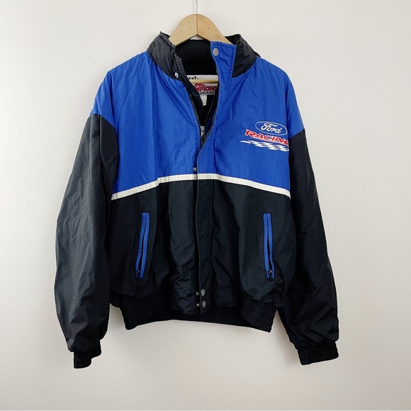 Vintage Other - Vintage 90s Racing Champions NASCAR ford racing Embroidered Jacket Coat mens M